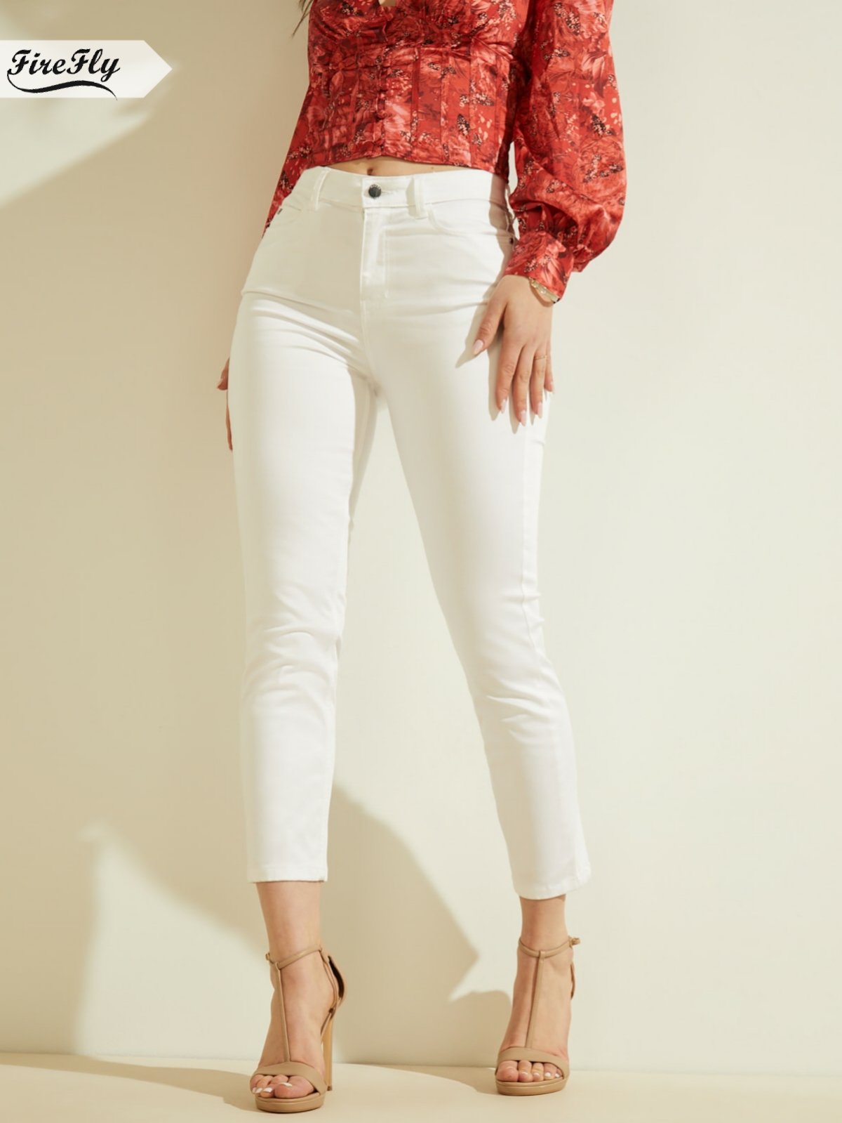 GUESS iconic high rise skinny jeans