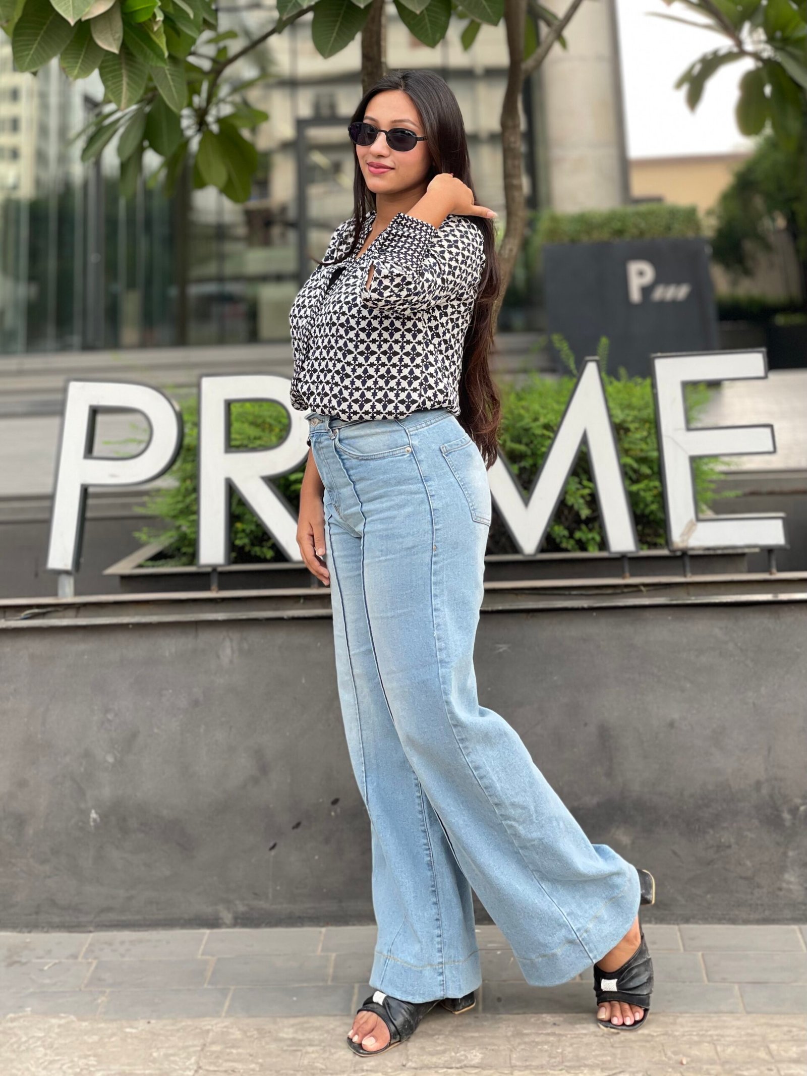 Light Blue💙 – High Waist Wide leg Jeans - Image 2