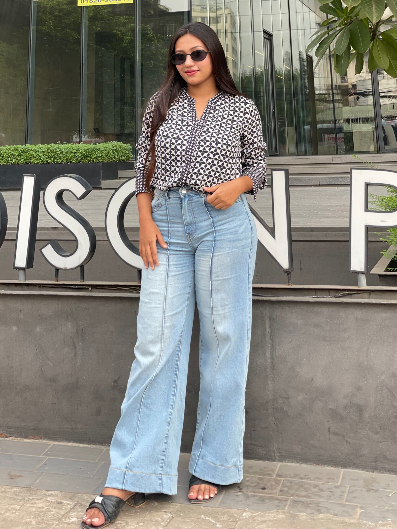 Light Blue💙 – High Waist Wide leg Jeans