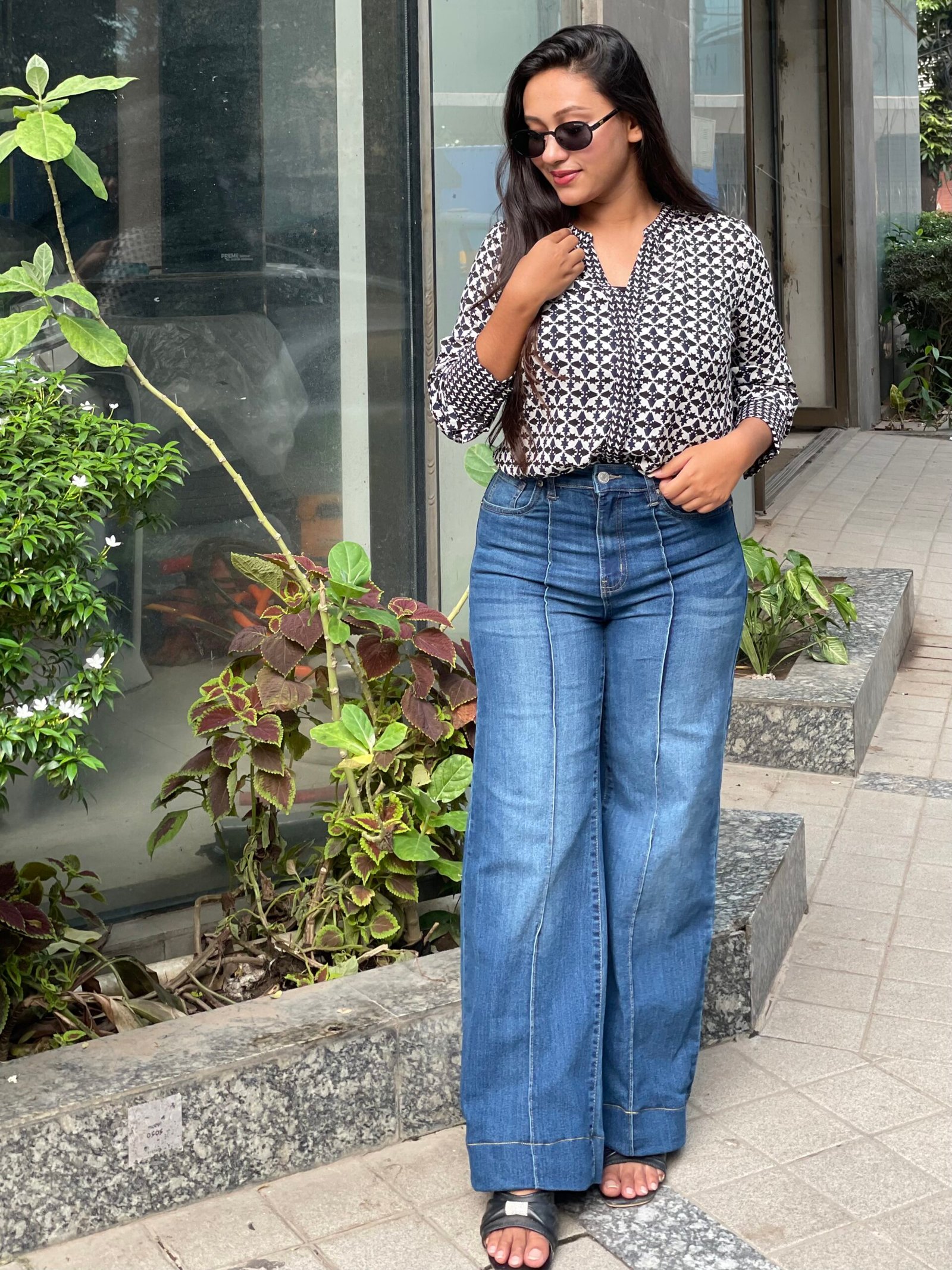 Deep Blue💙 – High Waist Wide leg Jeans