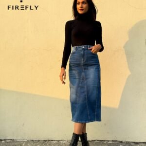 Firefly High Waist Denim Skirt