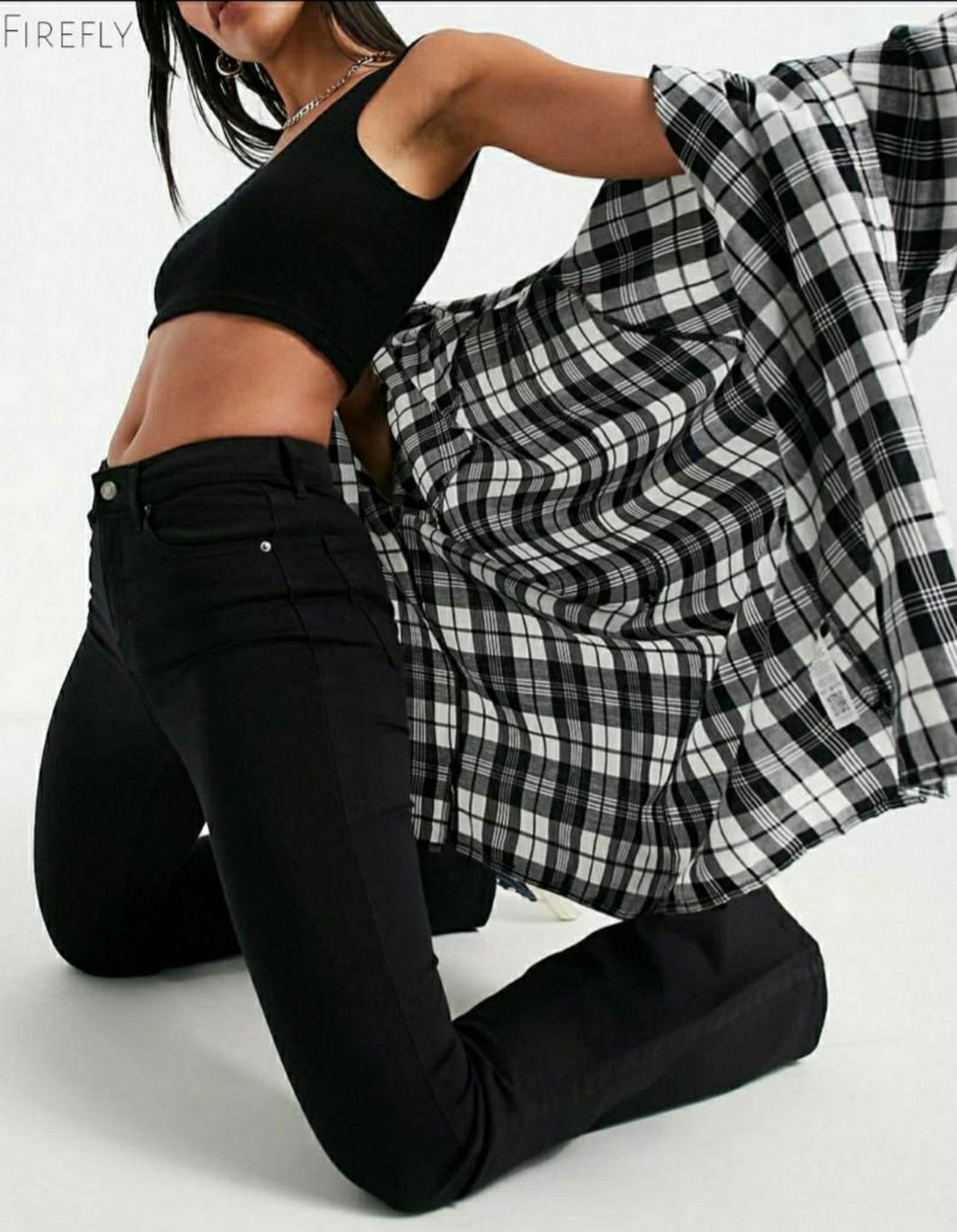 Firefly Wave Flared jeans in black - Image 4