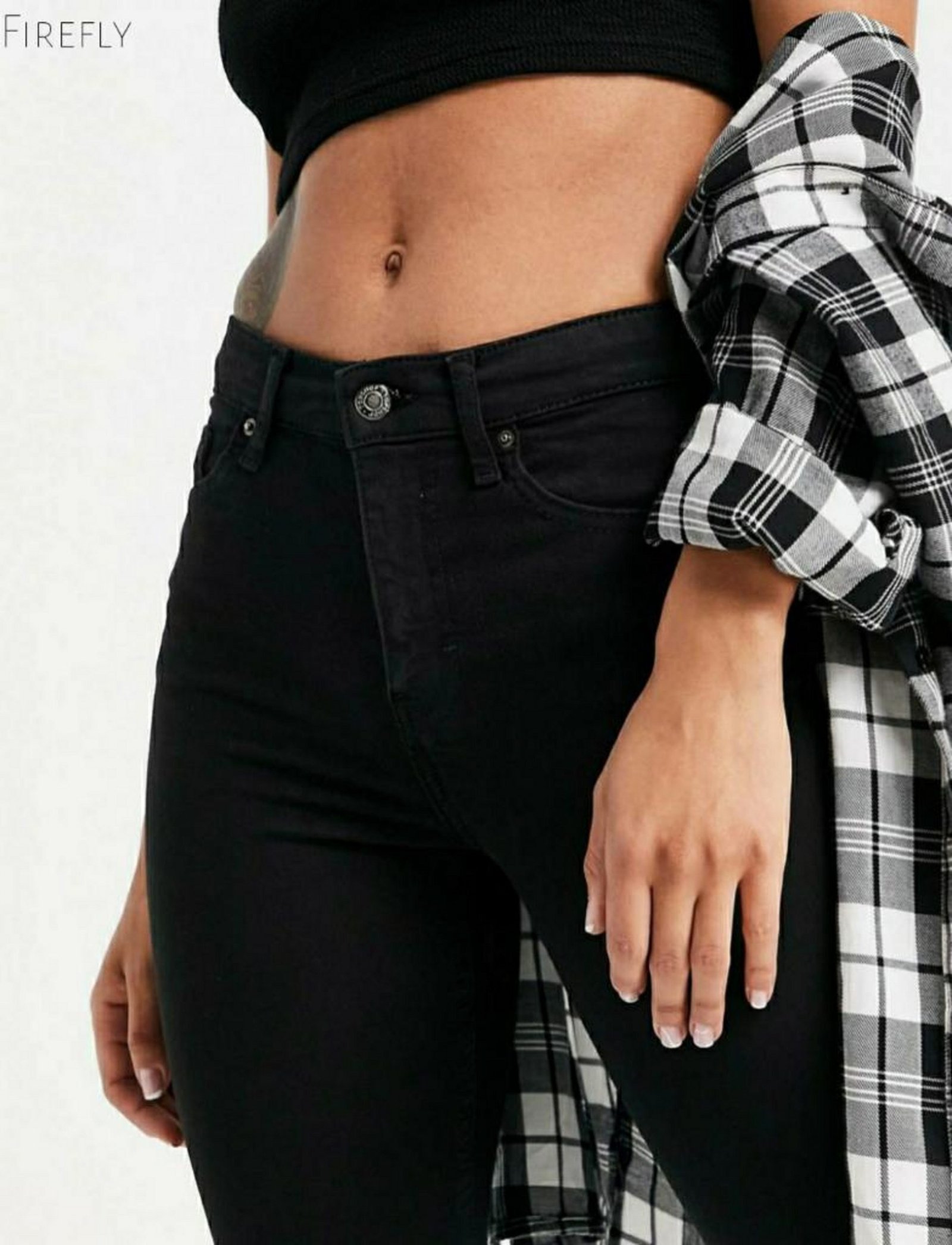 Firefly Wave Flared jeans in black - Image 3